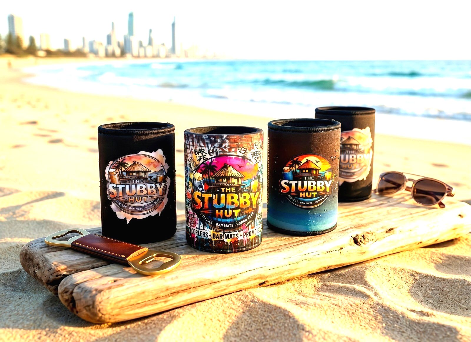 Custom slimline can cooler with full-wrap sublimation print